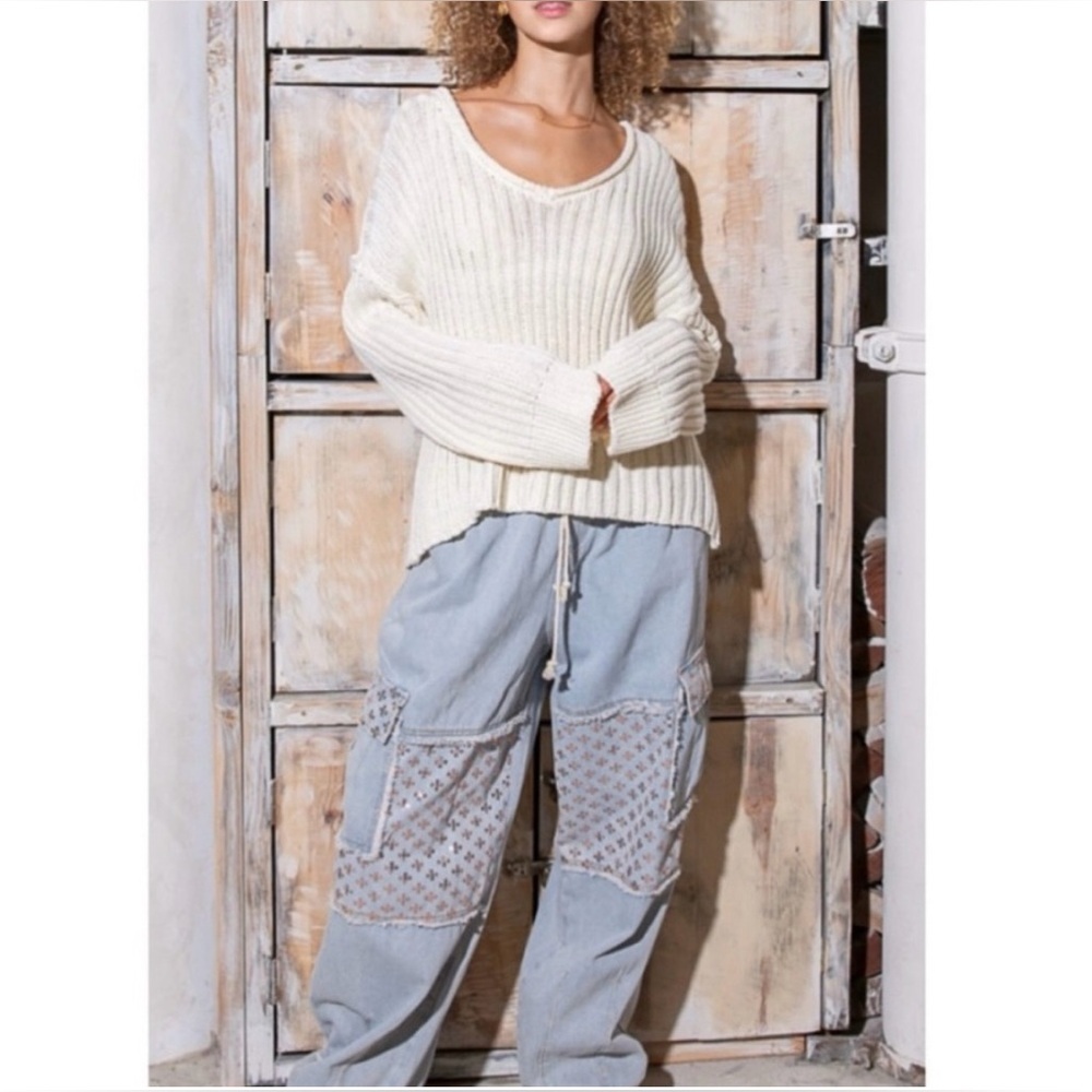 POL Light Blue Denim Pants